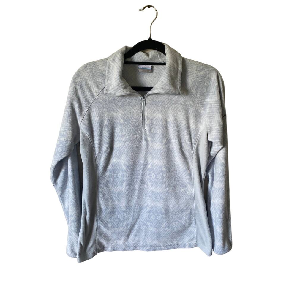 Columbia Grey Half Zip Fleece Long Sleeve Sweatshirt Women's Size Large